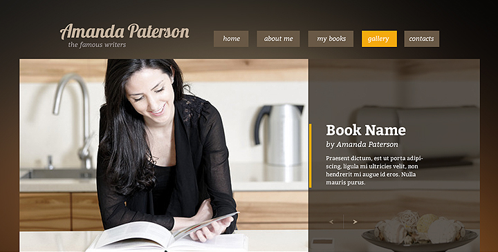 writer website template