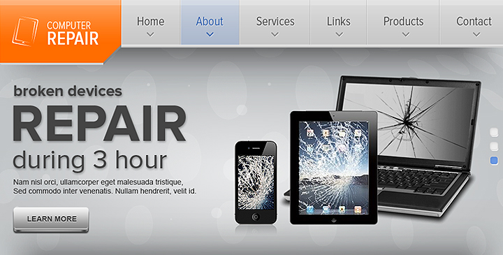 computer repair wordpress theme