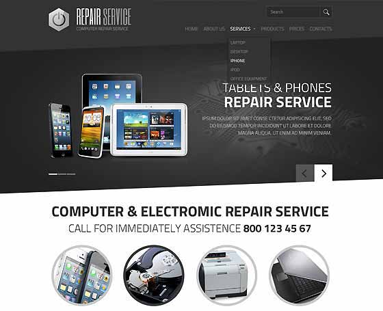 Computer service template