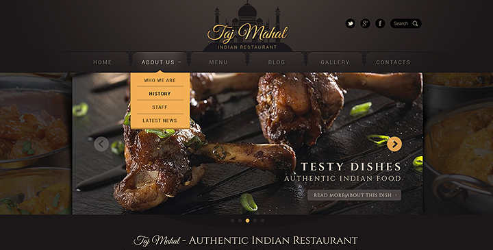 wordpress restaurant template