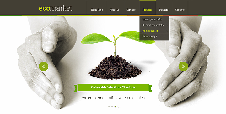 wordpress theme green