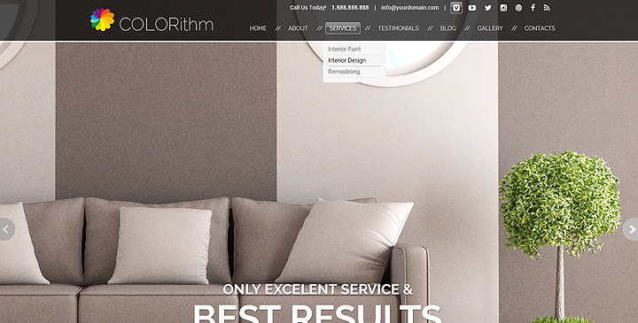 House Painting website template