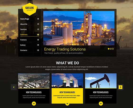 oil and gas website template oil and gas website template