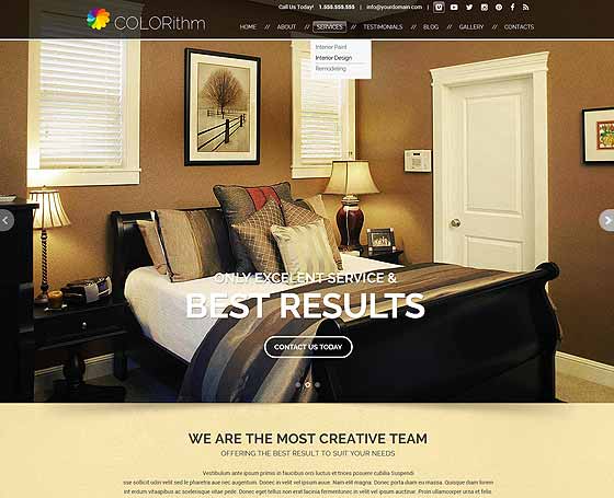 Painting wordpress theme