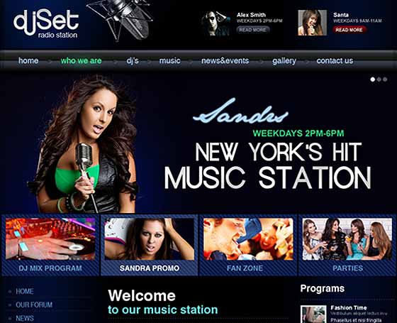 Joomla Radio Station Template