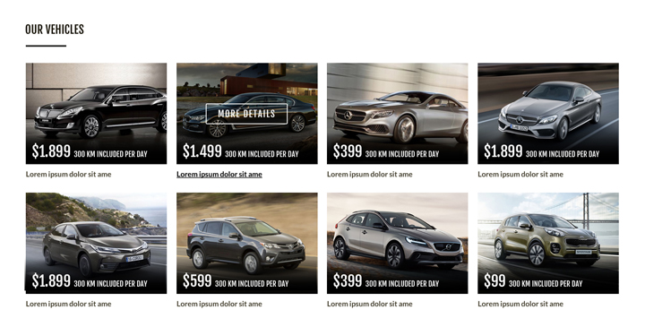 rent a car html template